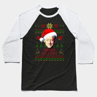 Bill Clinton Merry Clintmas Baseball T-Shirt